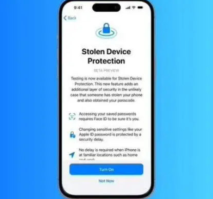 华蓥苹果授权维修店分享被盗设备保护功能开启方法 