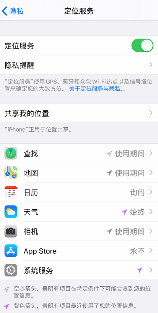 华蓥苹果手机维修分享iPhone 状态栏中时间显示为蓝色图标是什么情况 